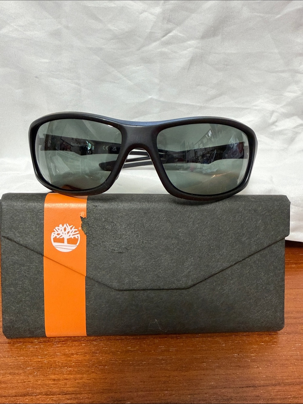 Timberland Black Sunglasses with Gray Lenses